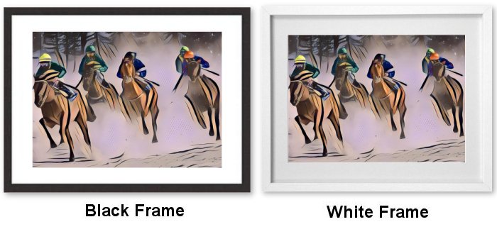 Racing Horses Framed Print